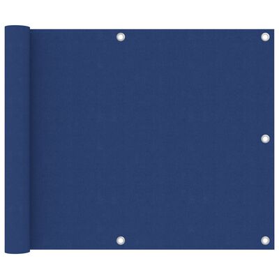 vidaXL Balkon-Sichtschutz Blau 75x600 cm Oxford-Gewebe