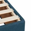 vidaXL Boxspringbett mit Matratze Blau 140x190 cm Samt