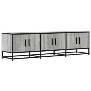 vidaXL TV-Schrank Grau Sonoma 150x35x41 cm Holzwerkstoff und Metall