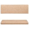 vidaXL Stufenmatten Selbstklebend 15 Stk. 65x21x4 cm Creme Rechteckiger Rand