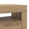 vidaXL TV-Schrank mit LED-Leuchten Artisan-Eiche 90x35x40 cm