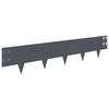 vidaXL Raseneinfassung 50 pcs 100 x 20 cm Stahl Anthrazit