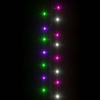 vidaXL LED-Lichterkette mit 400 LEDs Pastell Mehrfarbig 13 m PVC