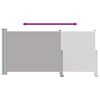 vidaXL Ausziehbare Seitenmarkise 120x300 cm Grau