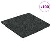 vidaXL Gummigranulat-Patiopad Schwarz 9 x 9 x 0,3 cm Gummi