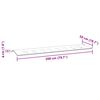 vidaXL Gartenbank-Auflage Mehrfarbig 200x50x4 cm Stoff