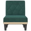 vidaXL Chaiselongue Dunkelgrün Samt