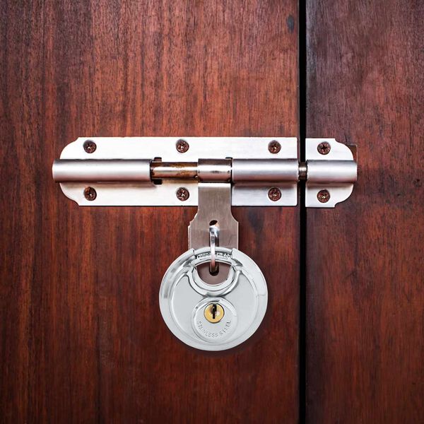 vidaXL Diskusschl&ouml;sser mit Schl&uuml;sseln 2 pcs Silber 6 x 2,3 x 6 cm