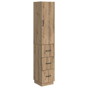 vidaXL Schrankset 2 Stk. 33 x 34,5 x 87 cm Holzwerkstoff Artisan-Eiche