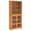 vidaXL Aufbewahrungsm&ouml;bel-Set mit Regal 2 Stk. Natur 80 x 35 x 185 cm