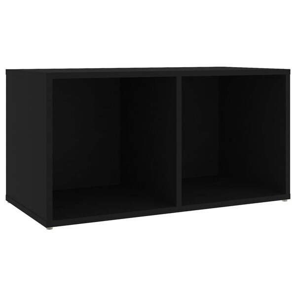 vidaXL 3-tlg. TV-Schrank-Set Schwarz Holzwerkstoff
