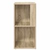 vidaXL Eckregal Sonoma-Eiche 33x33x67 cm Holzwerkstoff