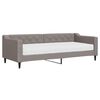 vidaXL Tagesbett mit Matratze Taupe 80x200 cm Stoff