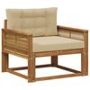 vidaXL Outdoor Mittelsofa Natur