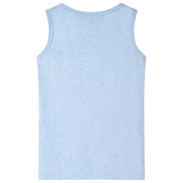 Kinder-Tanktop Hellblau Melange 140