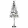 vidaXL Weihnachtsbaum mit 300 LEDs Wei&szlig; 210 cm PE und Stahl