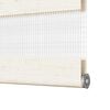 vidaXL Doppelrollo Marmorbeige 45x100 cm Stoffbreite 40,9 cm Polyester