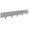 vidaXL Raseneinfassung 20 Stk. 100 x 20 cm Stahl Silber