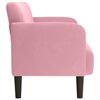 vidaXL Zweisitzer-Sofa Rosa 109 cm Samt