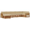 vidaXL Outdoor-Sofagarnitur 7 stk. Natur und Beige