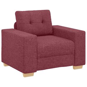 vidaXL Sofa-Sessel Weinrot 60 cm Stoff