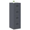vidaXL Aktenschrank mit Schubladen 2 pcs Anthrazit 44 x 50 x 106,5 cm