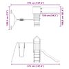vidaXL Spielturm Massivholz Douglasie