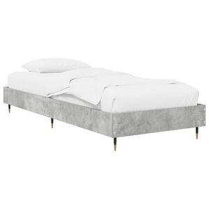 vidaXL Bettrahmen Betongrau 80 x 200 cm Holzwerkstoff