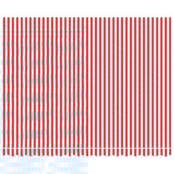 vidaXL Markisenbespannung Rot und Weiß Gestreift 4x3 m