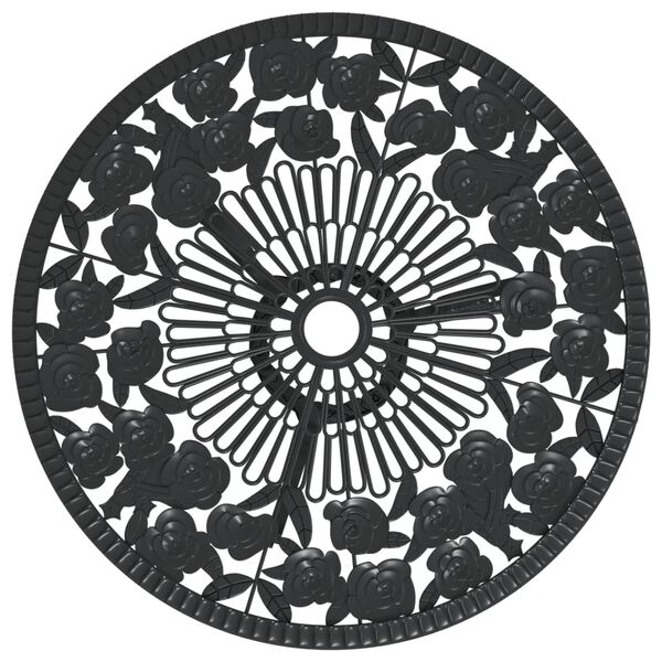 vidaXL 3-tlg. Bistro-Set Aluminiumguss Schwarz