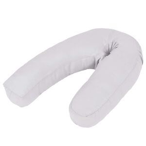 vidaXL Schwangerschaftskissen J-f&ouml;rmig 54x(36-43) cm Grau