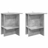 vidaXL Couchtisch 2 pcs Betongrau 40 x 30 x 49 cm Holzwerkstoff