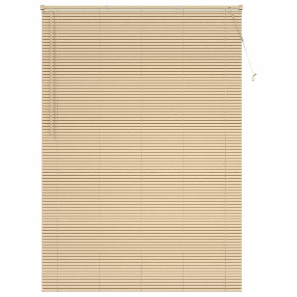 vidaXL Venetianer Jalousie Hellbraun mit Muster 213 x 140 cm PVC