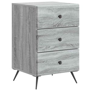 vidaXL Nachttisch Graues Sonoma 43 x 41 x 66,5 cm Holzwerkstoff