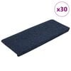 vidaXL Stufenmatten Selbstklebend 30 Stk. Blau 65x24,5x3,5 cm