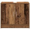 vidaXL Badezimmerschrank mit T&uuml;r Altholz 63 x 29 x 55 cm Holzwerkstoff