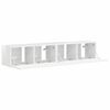 vidaXL TV-Wandschrank 2 pcs Gl&auml;nzend Wei&szlig; 78,5 x 31 x 29,5 cm
