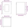 vidaXL K&uuml;chenschrank Kalmar 2 pcs Ger&auml;ucherte Eiche 30 x 31 x 40 cm