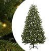 vidaXL K&uuml;nstlicher Weihnachtsbaum Gr&uuml;n 240 cm PVC und Metall