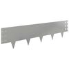 vidaXL Raseneinfassung 20 pcs 100 x 25 cm Stahl Silber