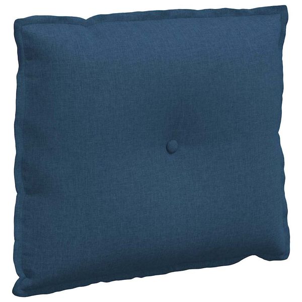 vidaXL R&uuml;ckenkissen Blau 60 x 19 x 50 cm Stoff