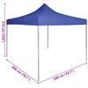 vidaXL Party-Zelt Blau 200 x 200 x 315 cm Oxford-Stoff