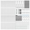 vidaXL Zaunpfosten Sonstiges 52 pcs Grau 3,2 x 3,2 x 160 cm Stahl
