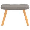 vidaXL Relaxsessel mit Hocker Taupe Stoff