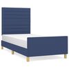 vidaXL Bettgestell ohne Matratze Blau 80x200 cm Stoff