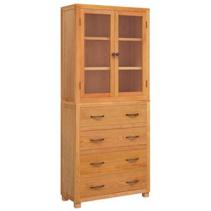 vidaXL Aufbewahrungsm&ouml;bel-Set mit Regal 2 Stk. Natur 80 x 35 x 185 cm