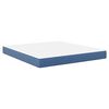 vidaXL Bettmatratze mit Matratze Blau 180 x 200 cm Stoff