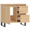 vidaXL Badschrank Sonoma-Eiche 65x33x60 cm Holzwerkstoff
