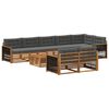 vidaXL Outdoor-Sofagarnitur mit Kissen 9 pcs