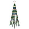 vidaXL LED-Weihnachtsbaum 180 cm 255 LEDs Mehrfarbig Stahl Schwarz